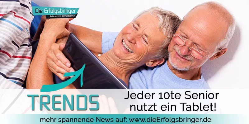 Senioren im Internet - Jeder 10te nutzt ein Tablet