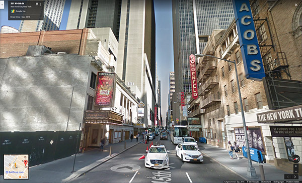 Die Erfolgsbringer Google Street View Bild aus New York